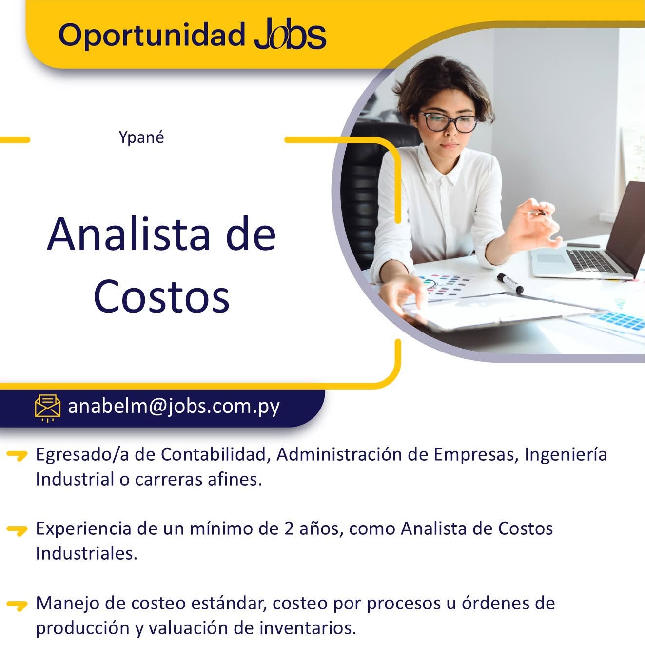 Oferta laboral: Analista De Costos — Jobs