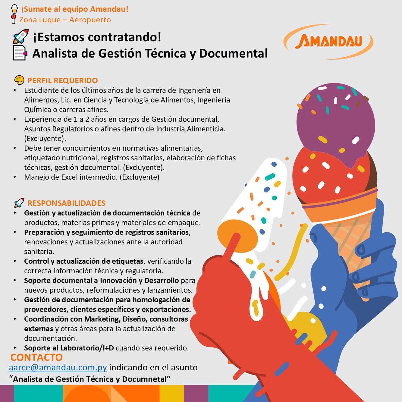 Oferta laboral: Analista De Gestión Técnica Y Documental