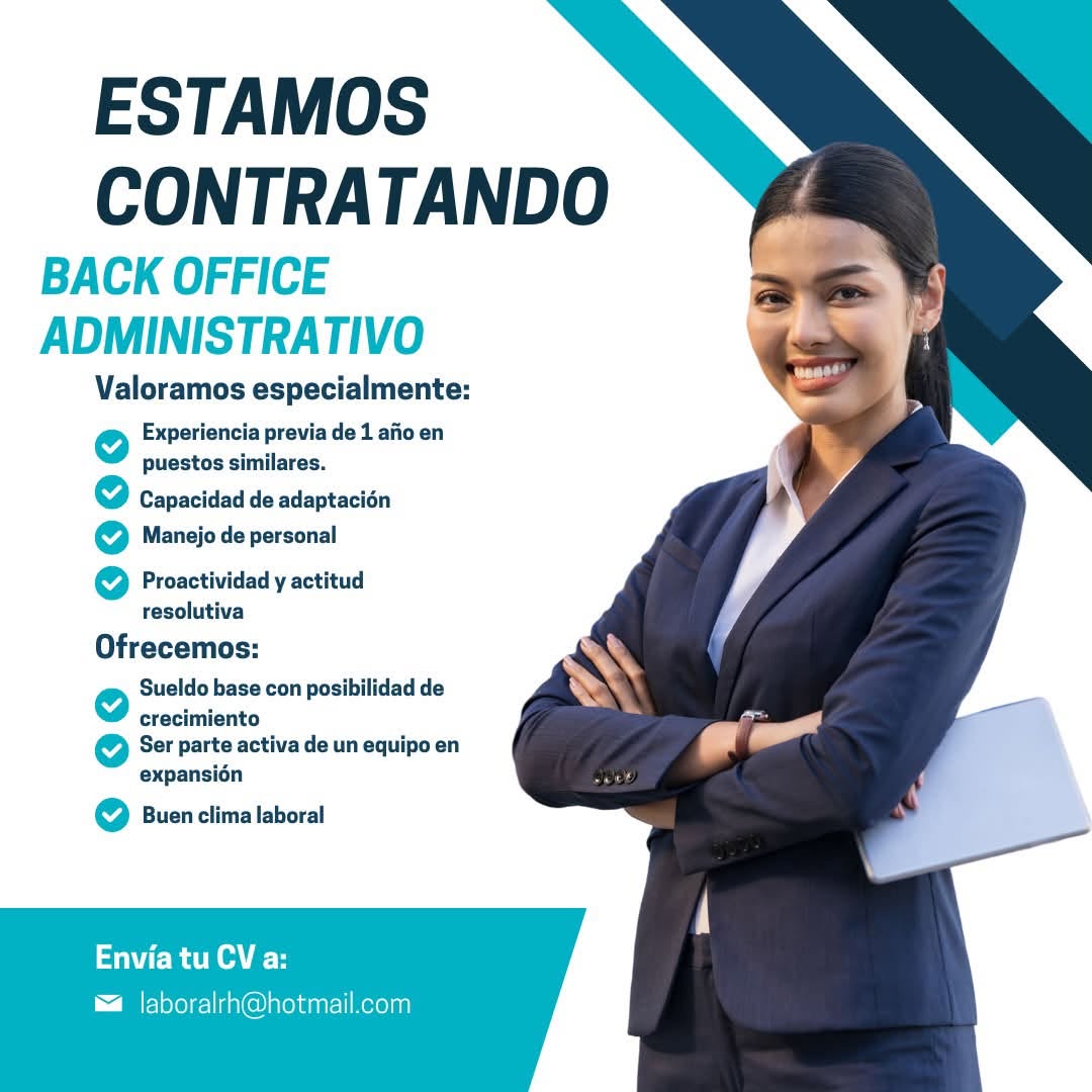Oferta laboral: Back Office