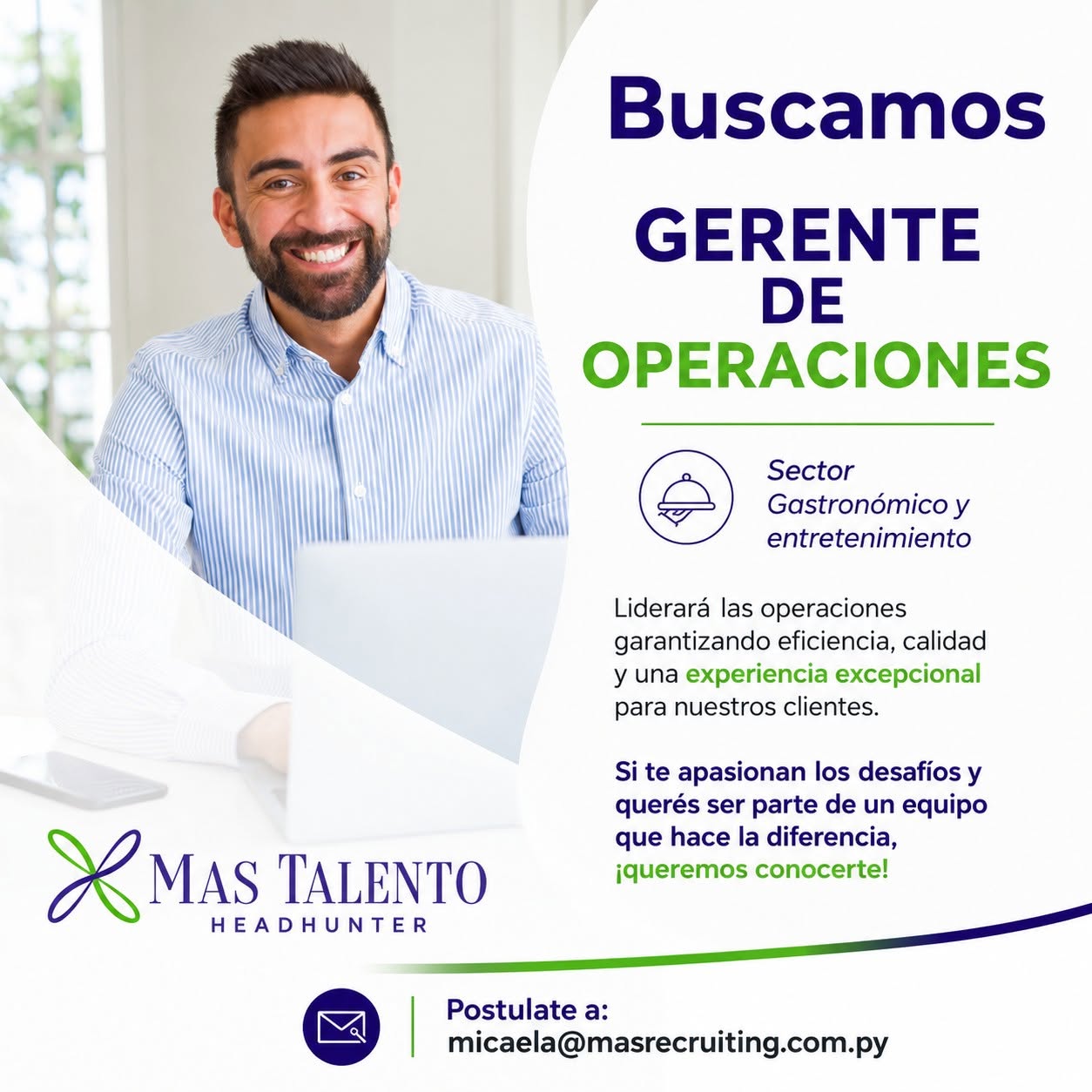 Oferta laboral: Gestor De Operaciones — Mas Recruiting