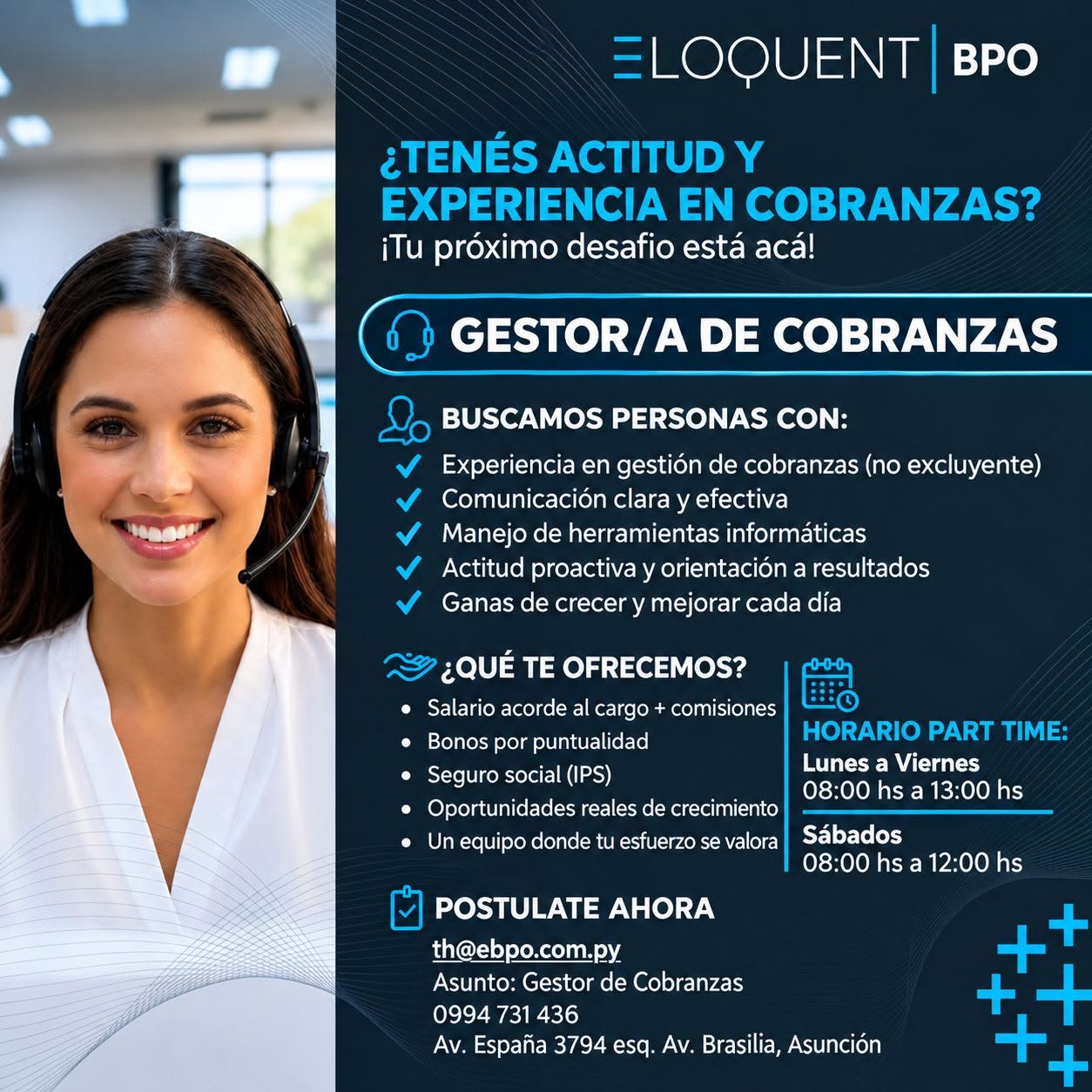 Oferta laboral: Gestor De Cobranzas — EBPO