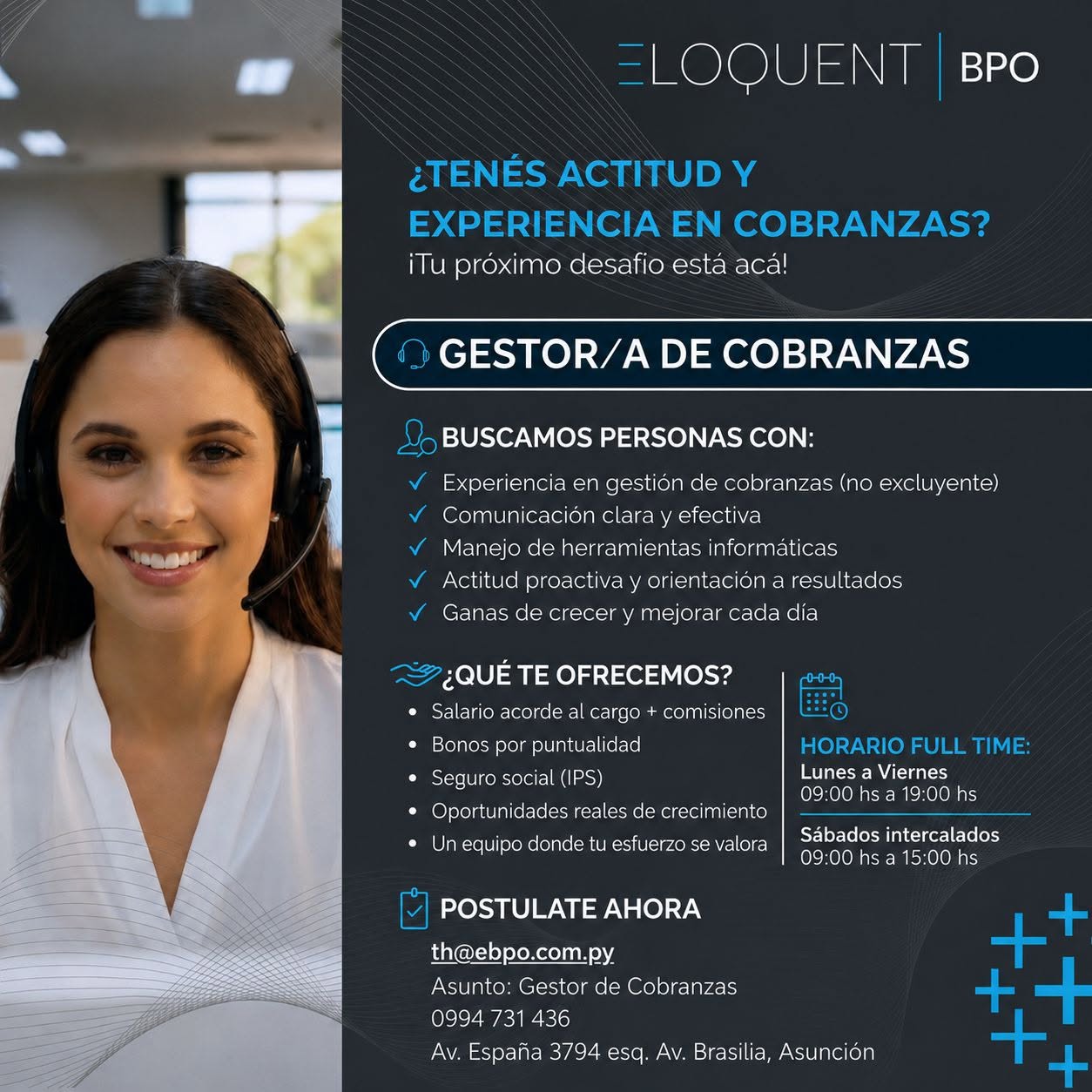 Oferta laboral: Gestor De Cobranzas — Ebpo
