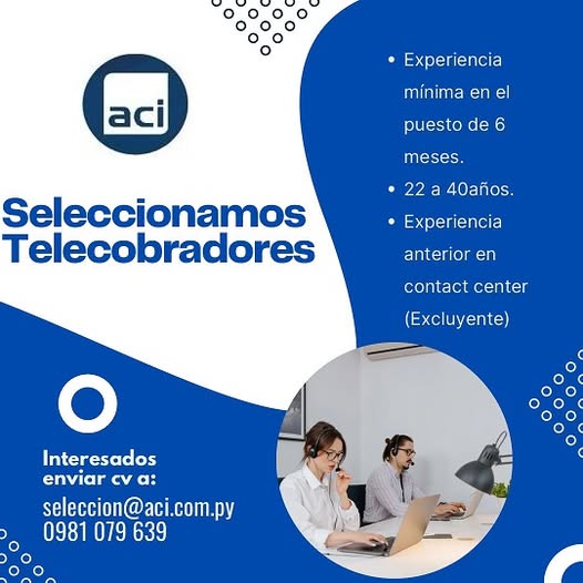 Oferta laboral: Telecobradores — Aci