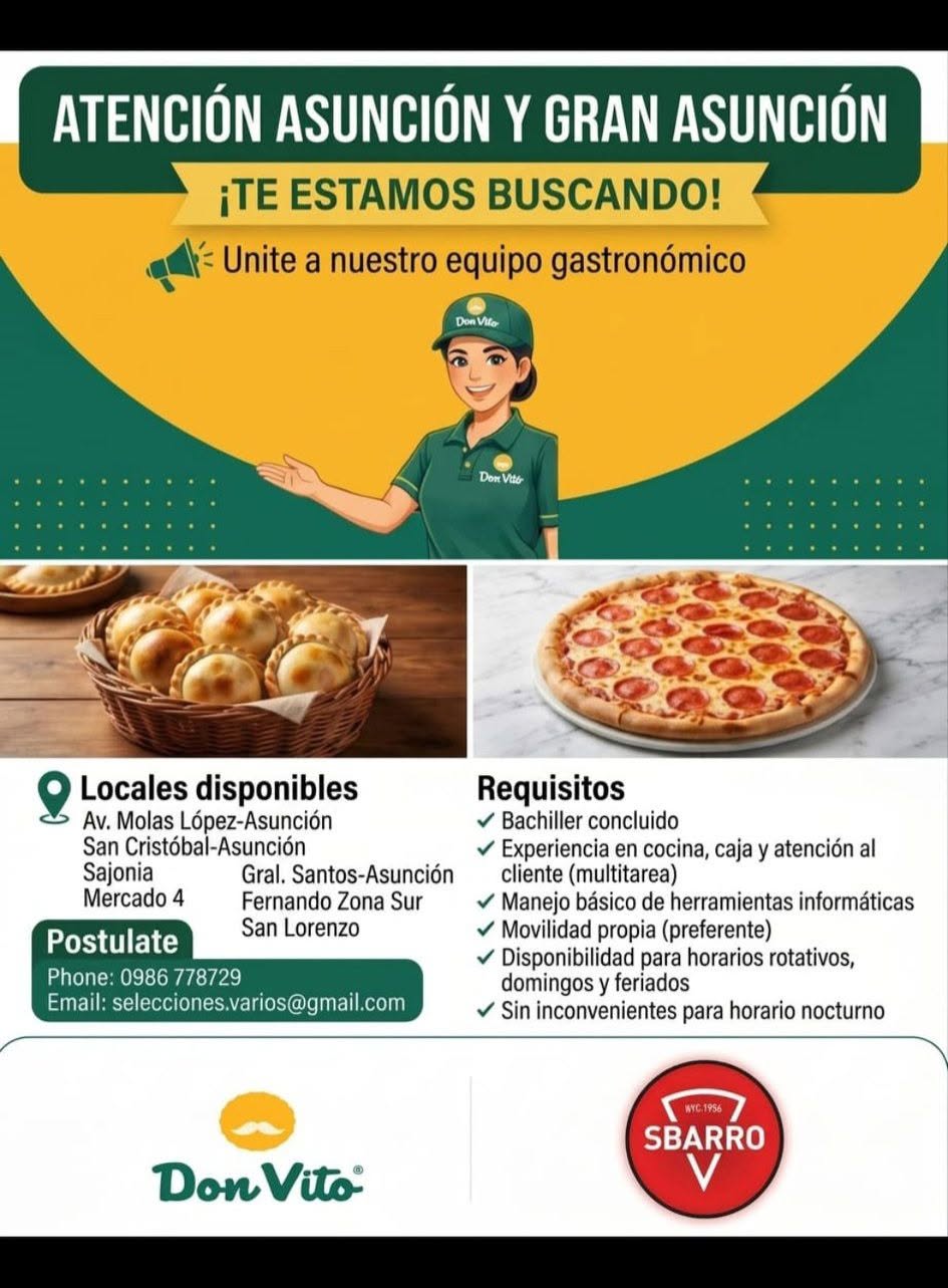 Oferta laboral: Cocina