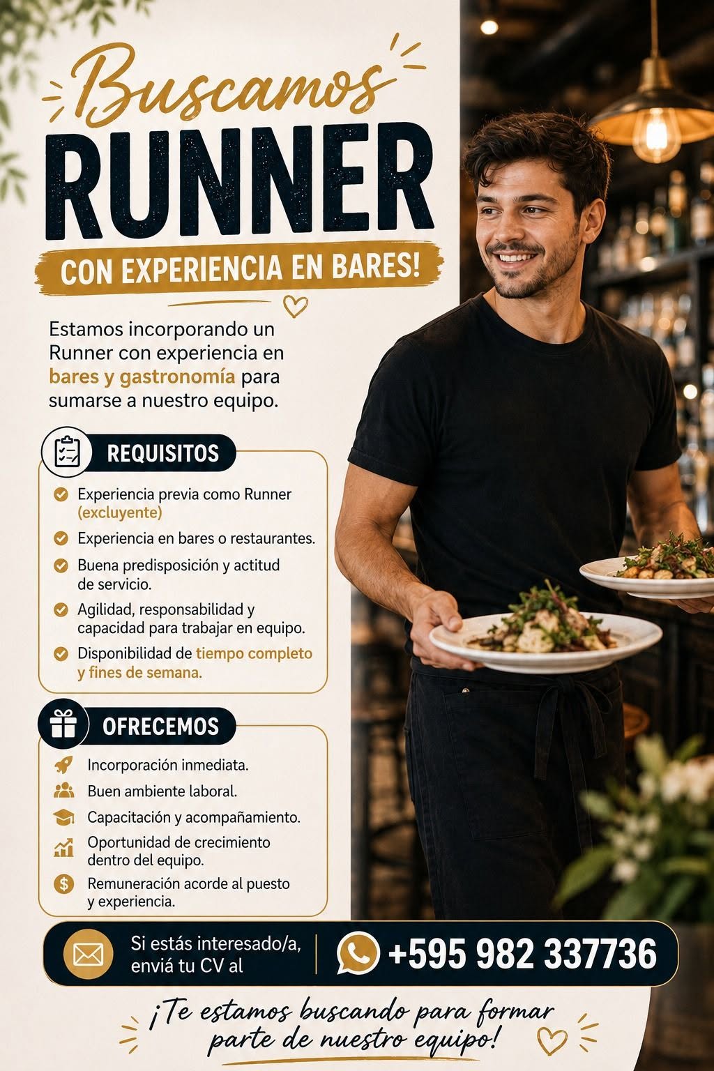 Oferta laboral: Runner
