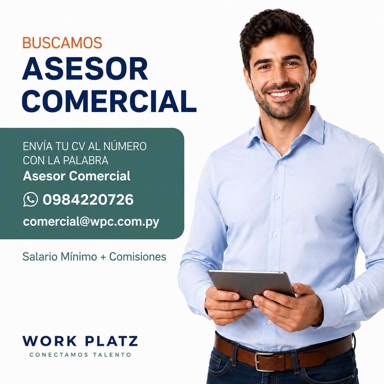 Oferta laboral: Asesor Comercial — Work Platz