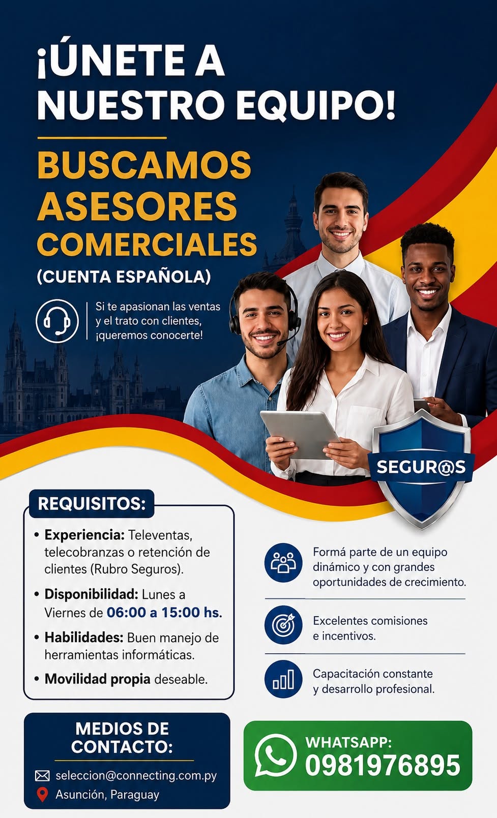 Oferta laboral: Asesores Comerciales — Connecting
