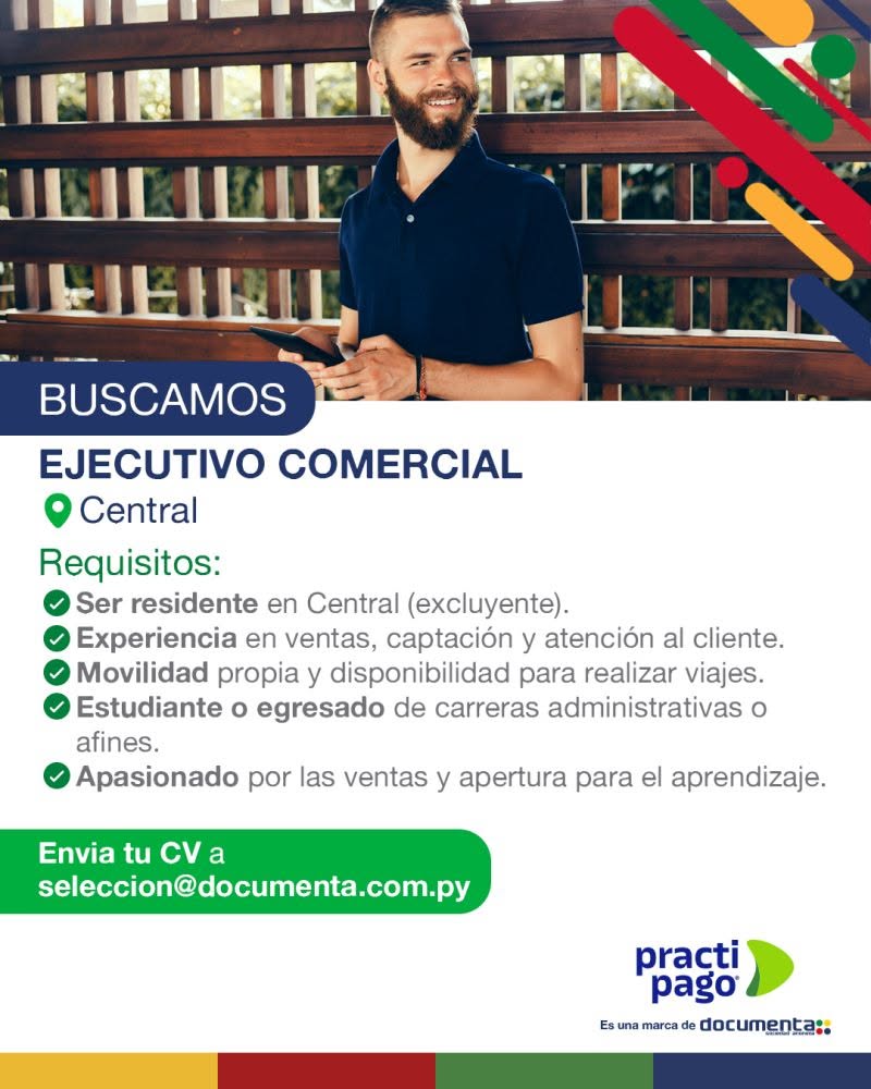 Oferta laboral: Ejecutivo Comercial — Documenta