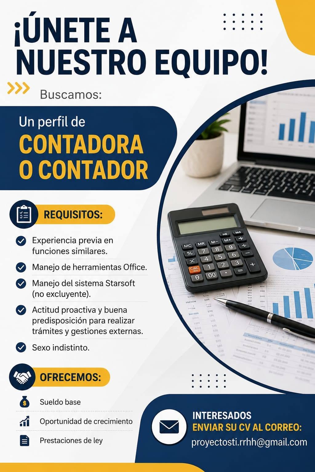 Oferta laboral: 1 Contador
