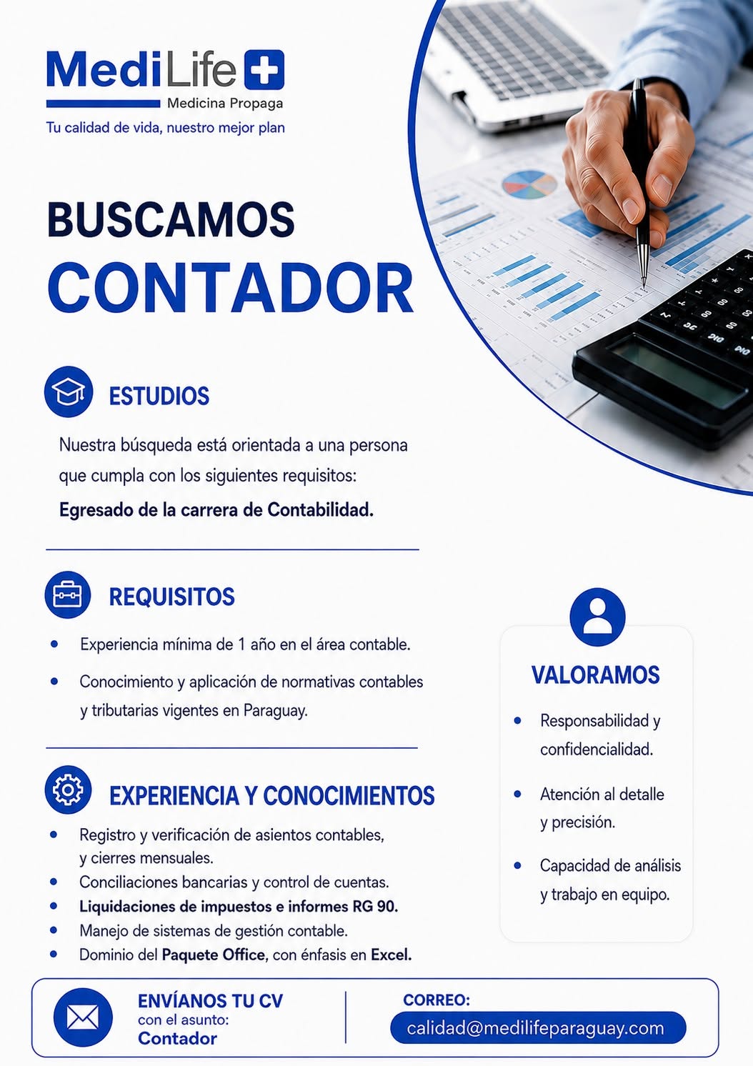 Oferta laboral: 2 Contador