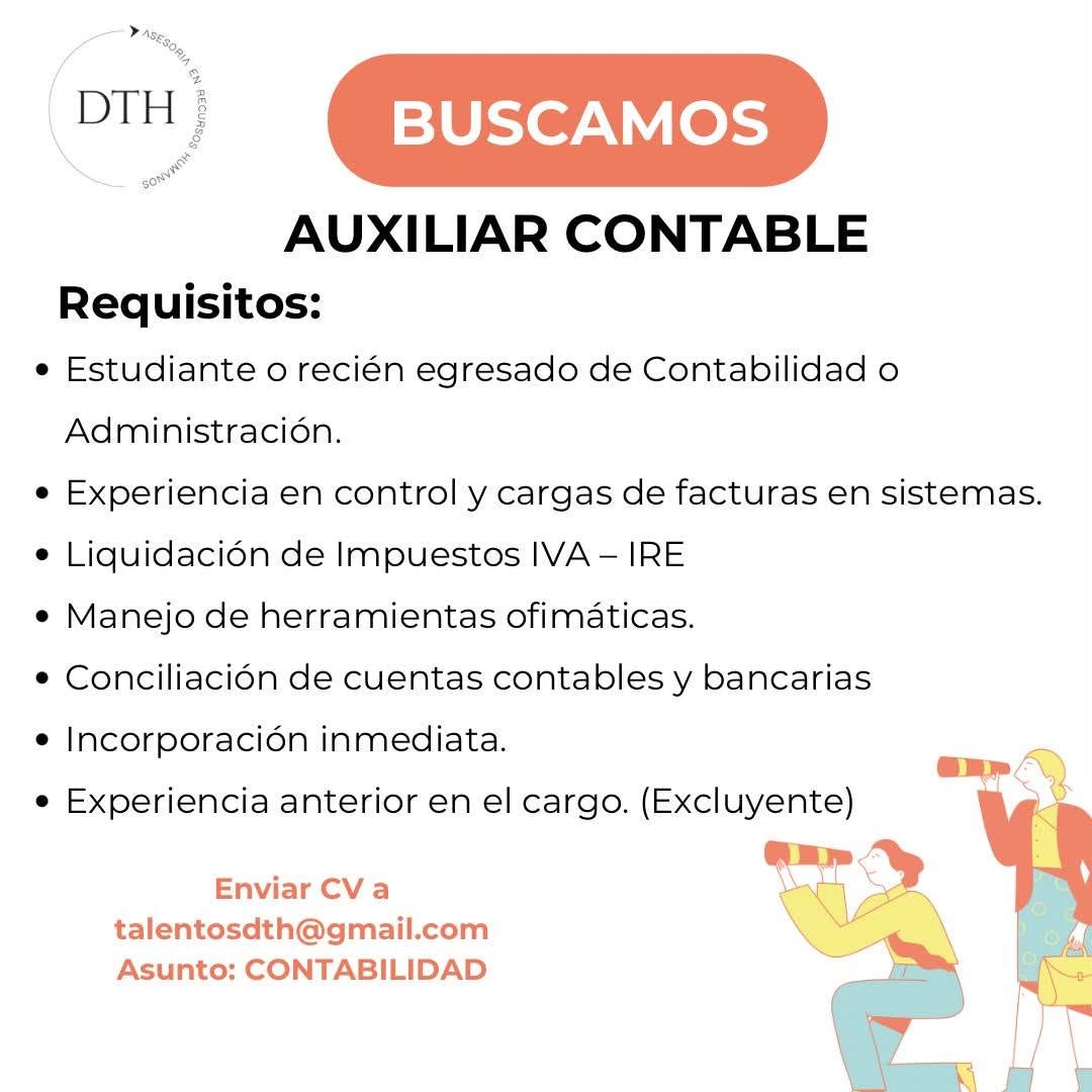 Oferta laboral: Auxiliar