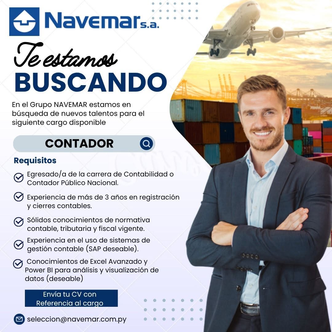 Oferta laboral: Contador — Navemar