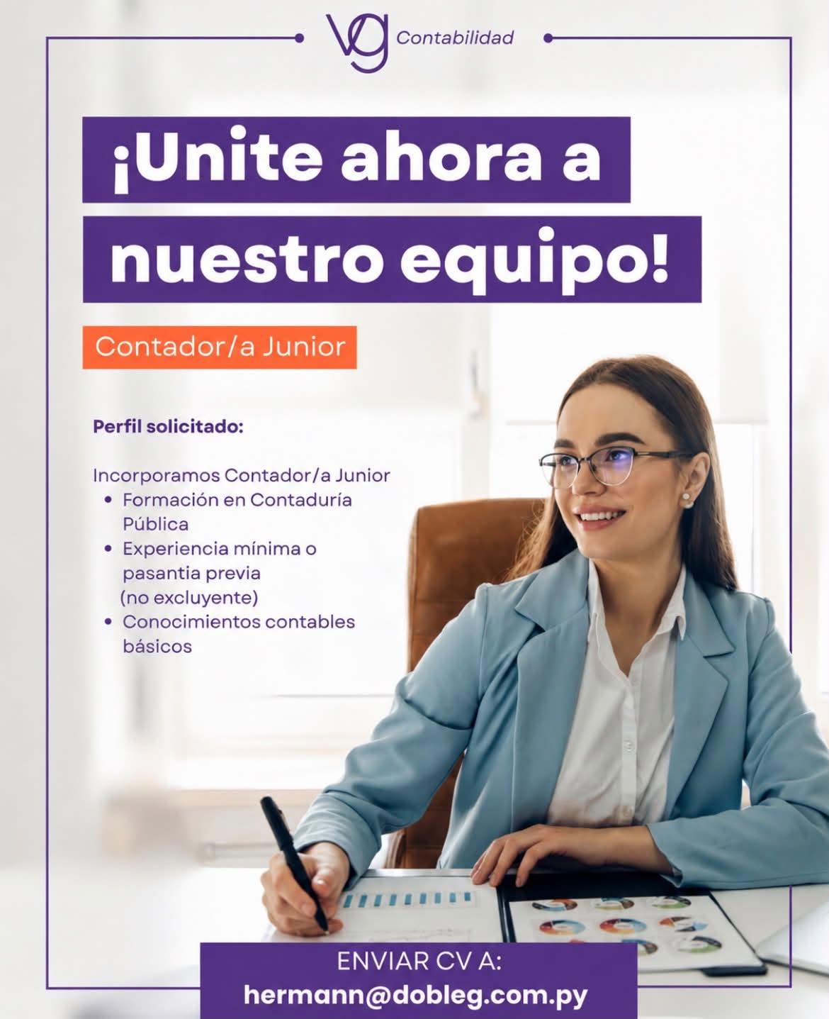 Oferta laboral: Contador Jr Dobleg