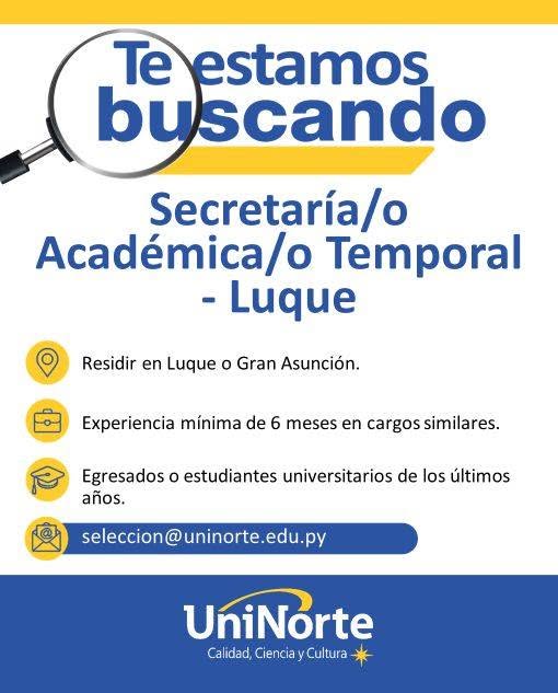 Oferta laboral: Secretaría Académica — Uninorte