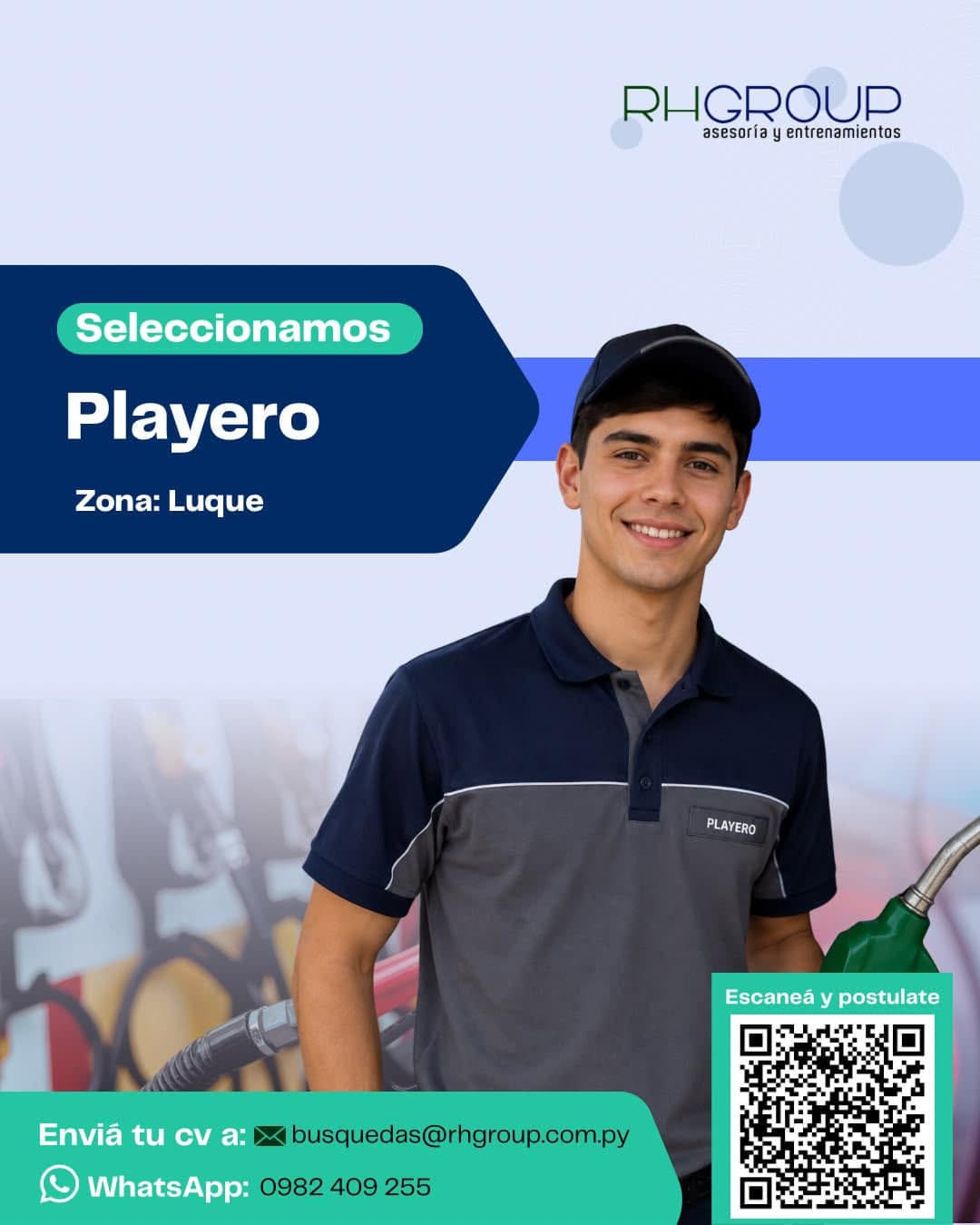 Oferta laboral: Playero — Rh Group