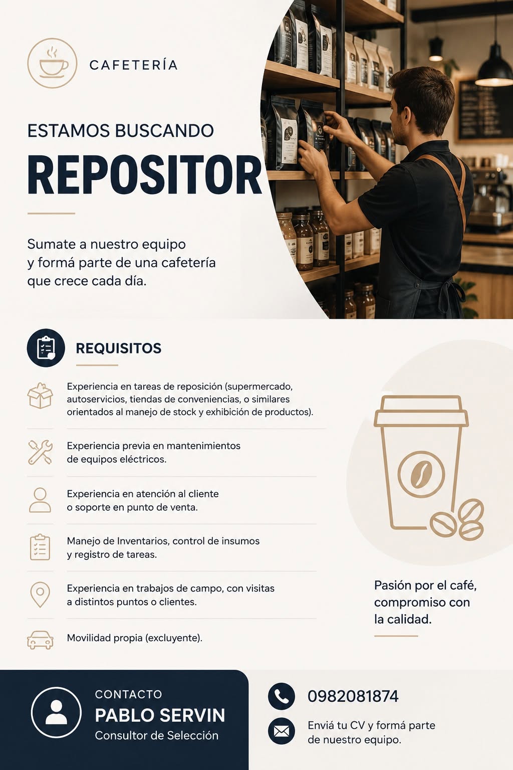 Oferta laboral: 2 Repositor