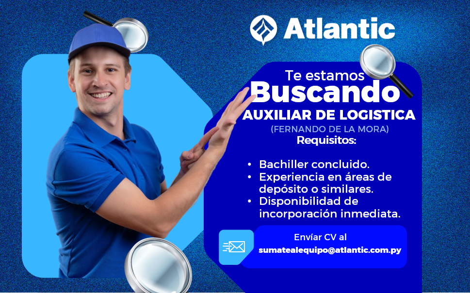 Oferta laboral: Auxilia De Logistica — Atlantic