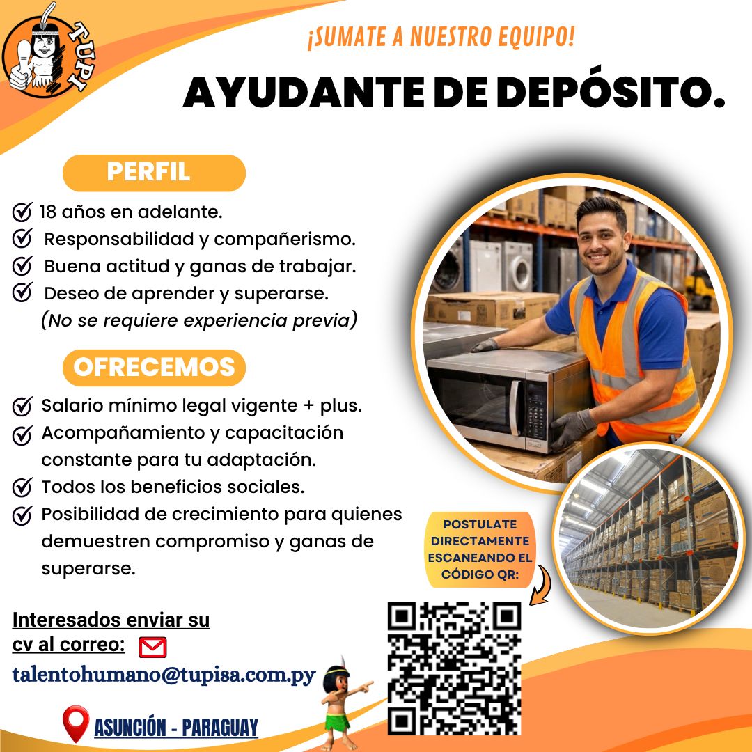 Oferta laboral: Ayudante De Depósito