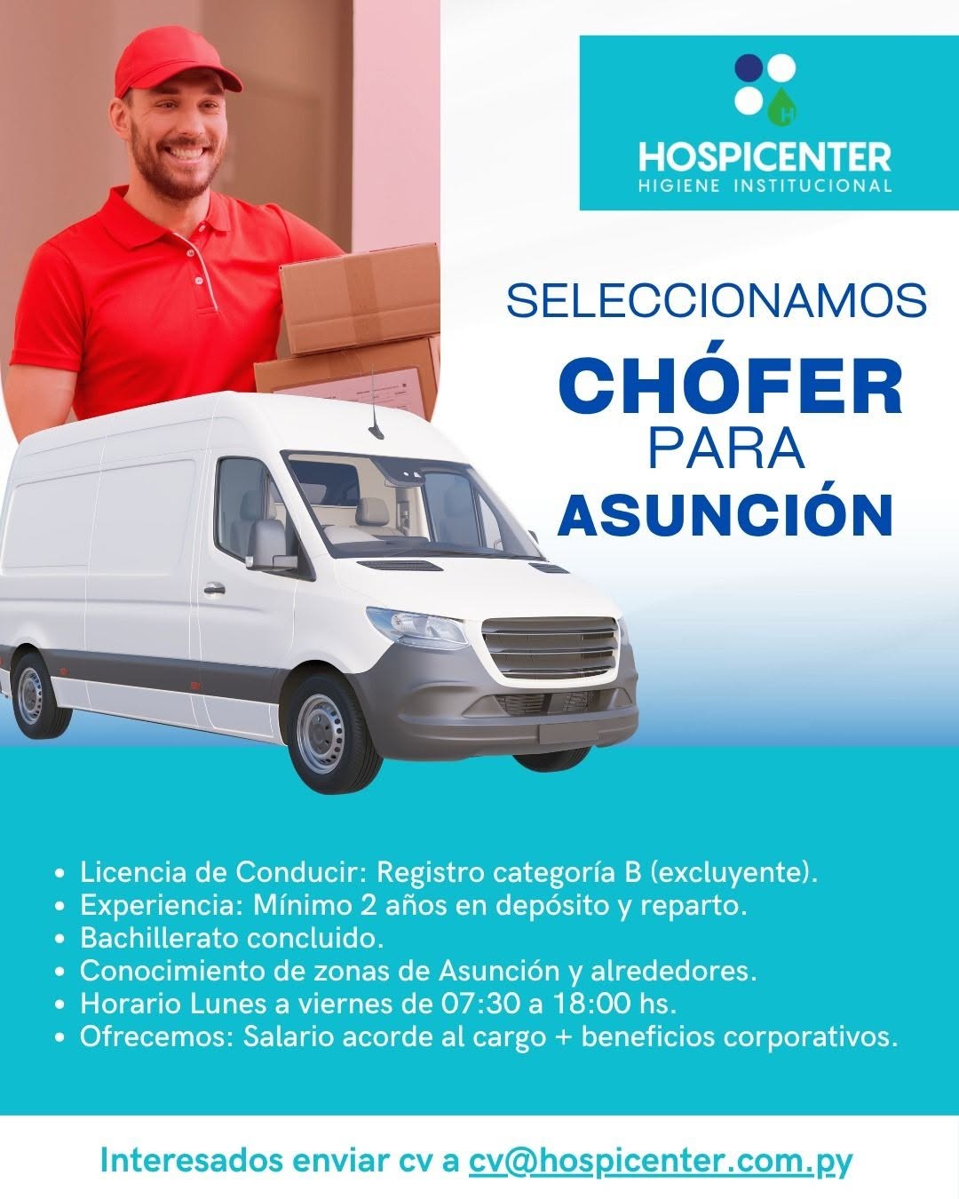 Oferta laboral: Chófer — Hospicente