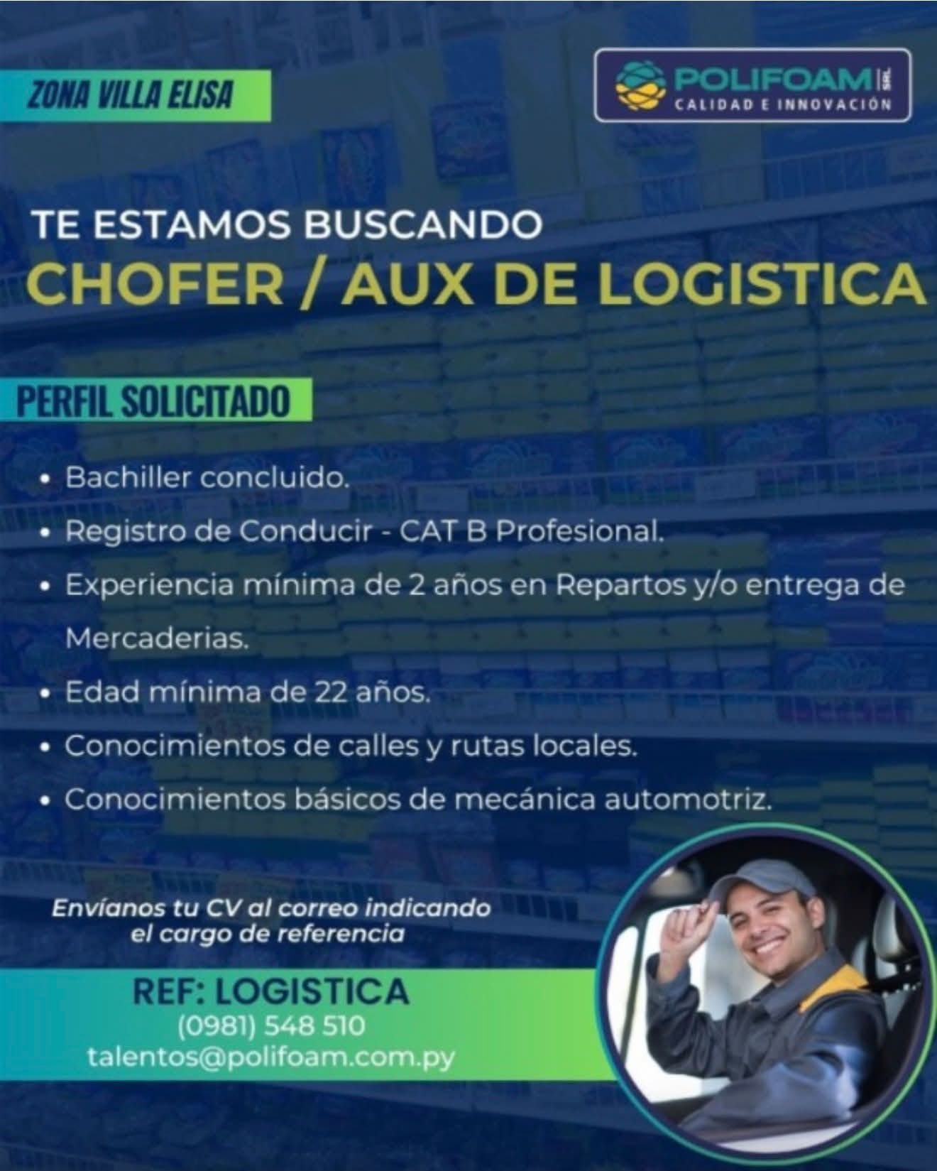 Oferta laboral: Chófer — Polifoam