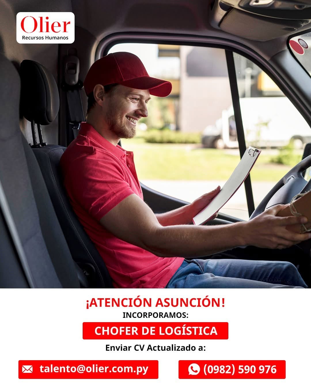 Oferta laboral: Chófer De Logística — Olier