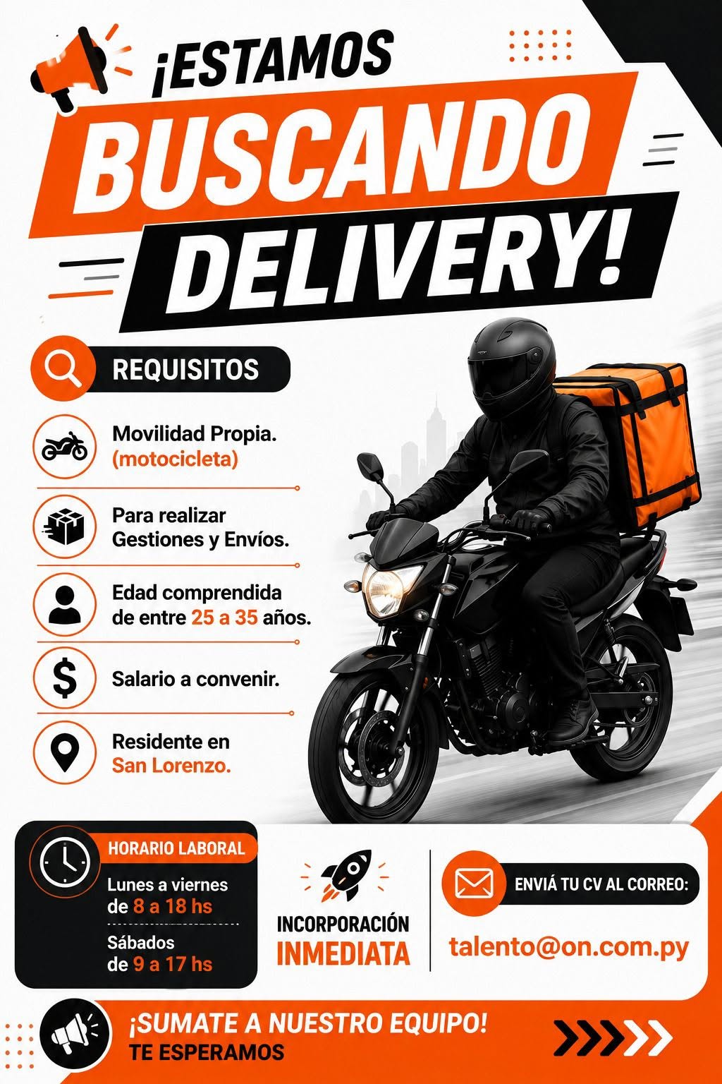 Oferta laboral: Delivery — Om