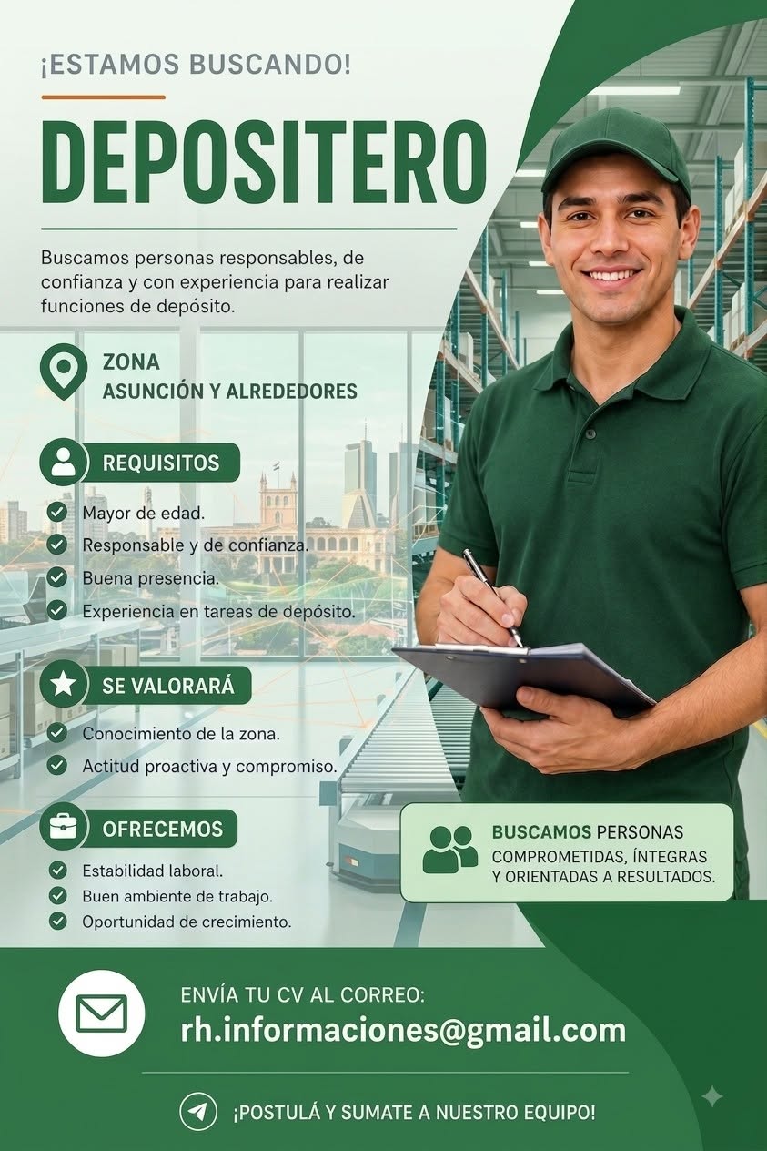 Oferta laboral: Depositero
