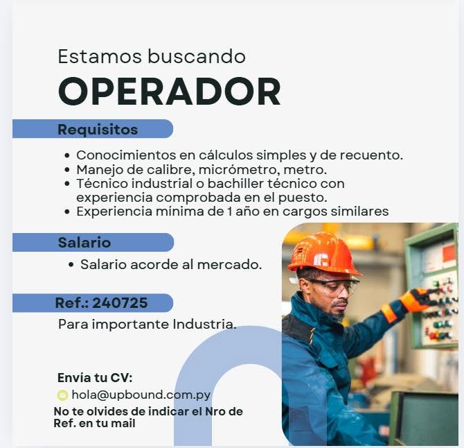 Oferta laboral: Operador — Upbound