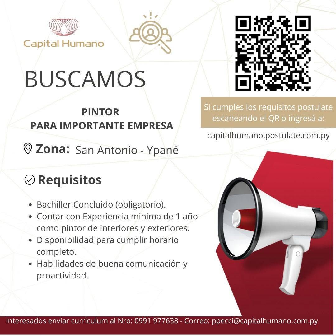 Oferta laboral: Pintor