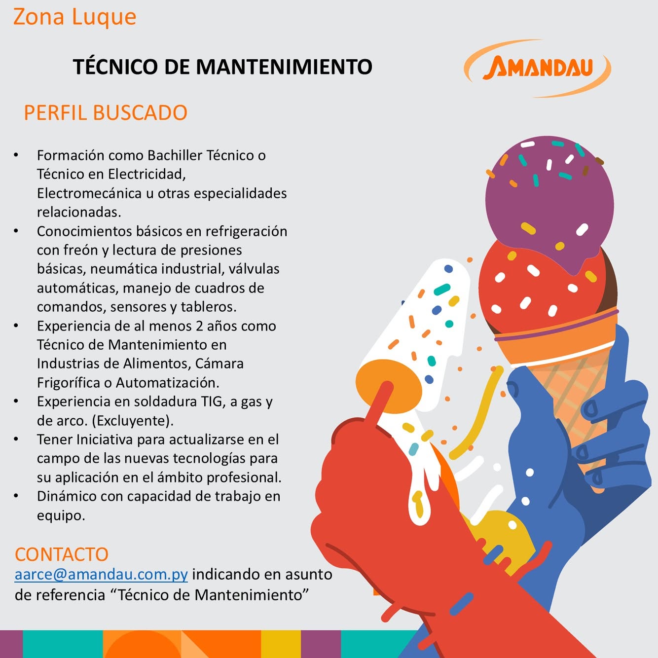 Oferta laboral: Técnico De Mantenimiento