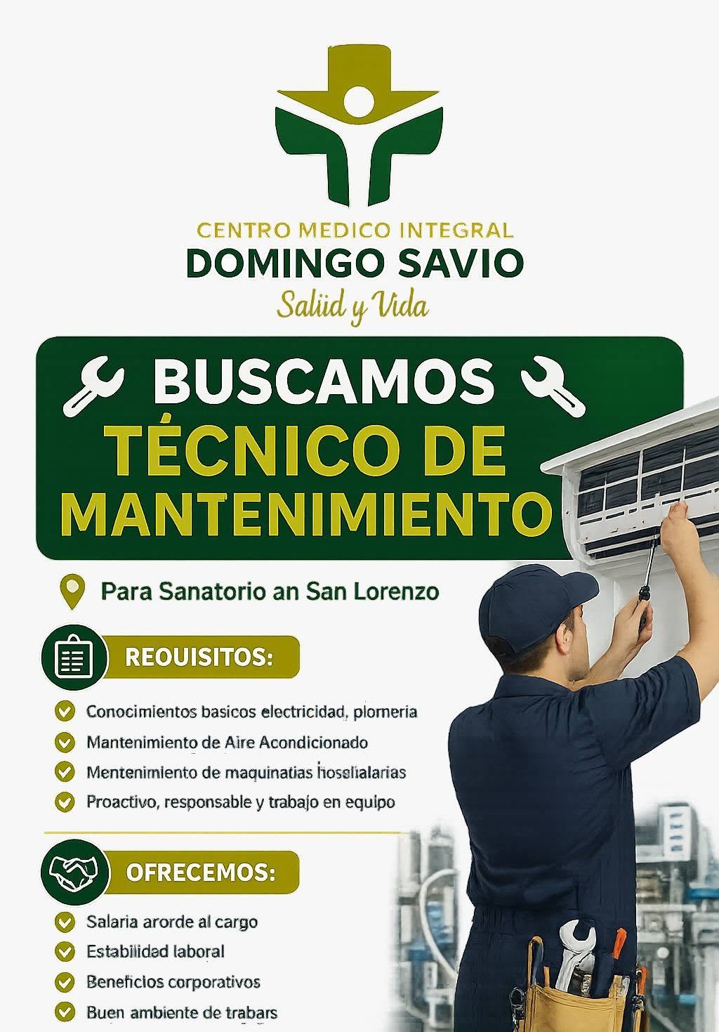 Oferta laboral: Técnico