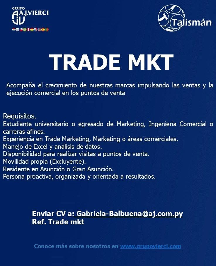 Oferta laboral: Trade MKT — AJ Vierci