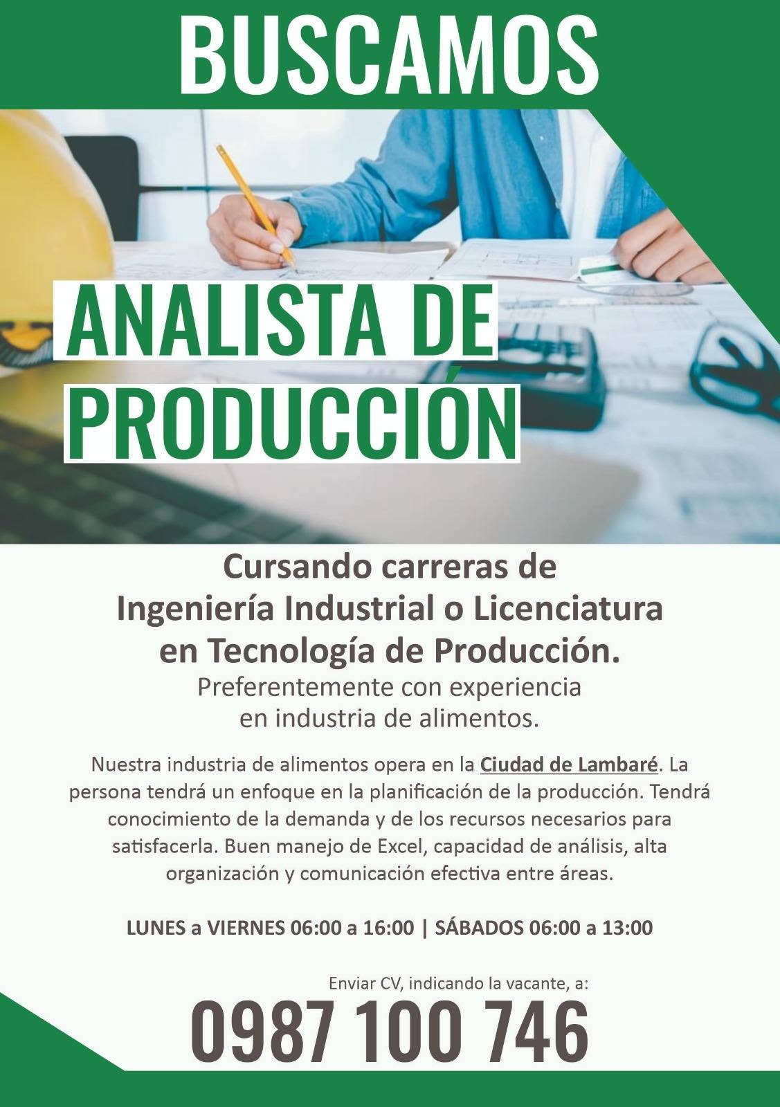 Oferta laboral: Analista