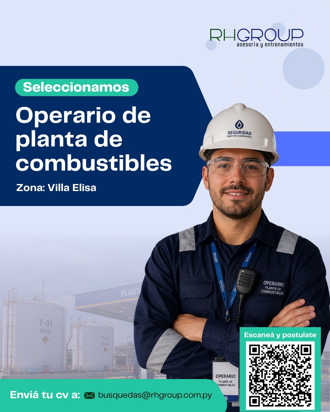 Oferta laboral: Operario De Planta De Combustibles