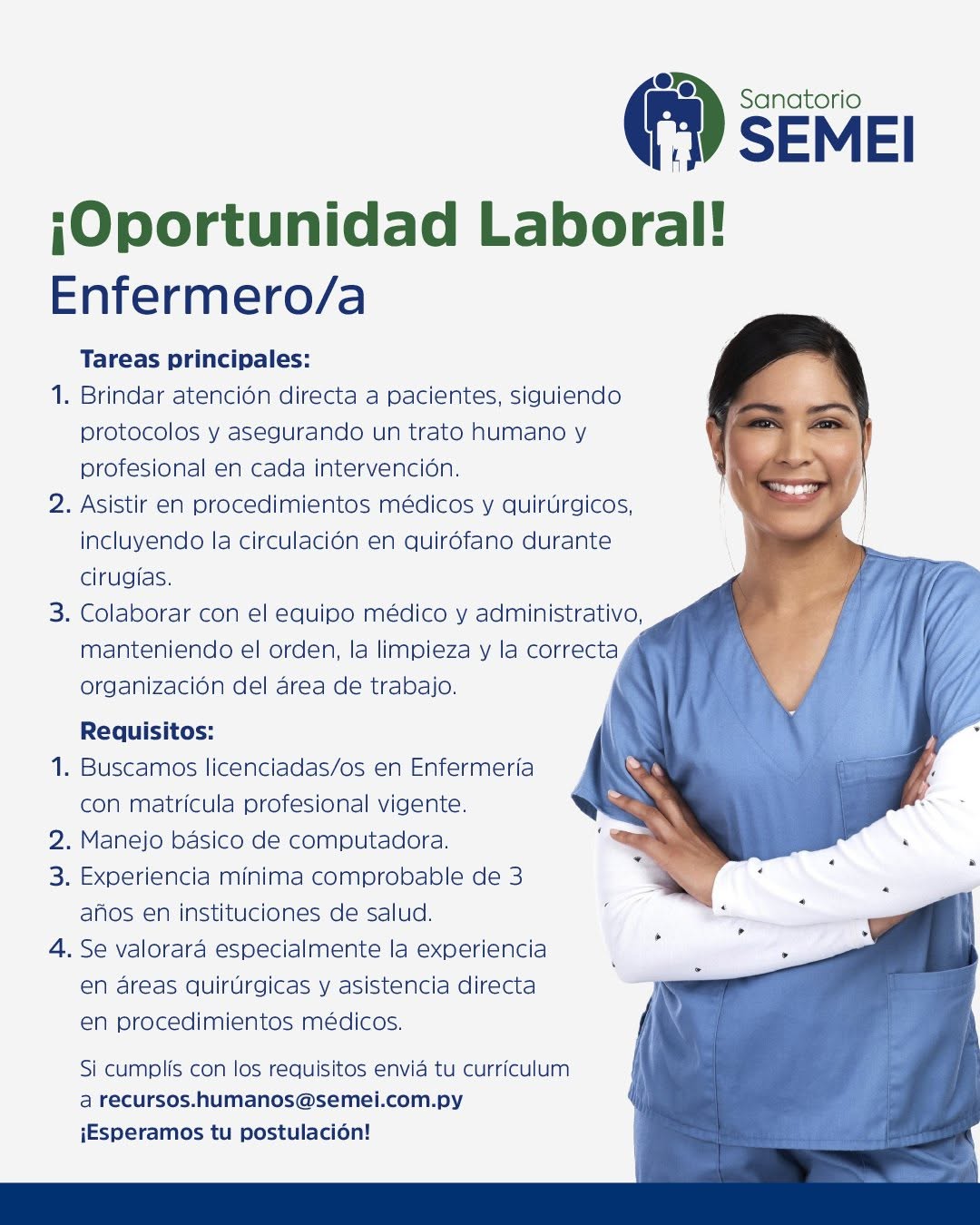 Oferta laboral: Enfermero — Semei