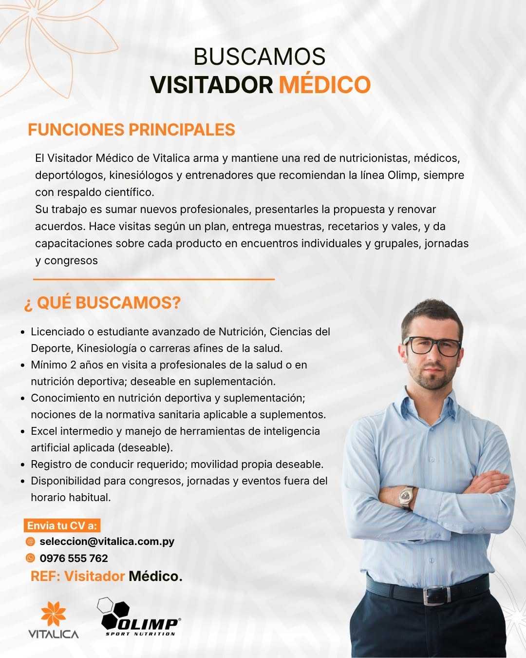 Oferta laboral: Visitador Médico — Vitalica