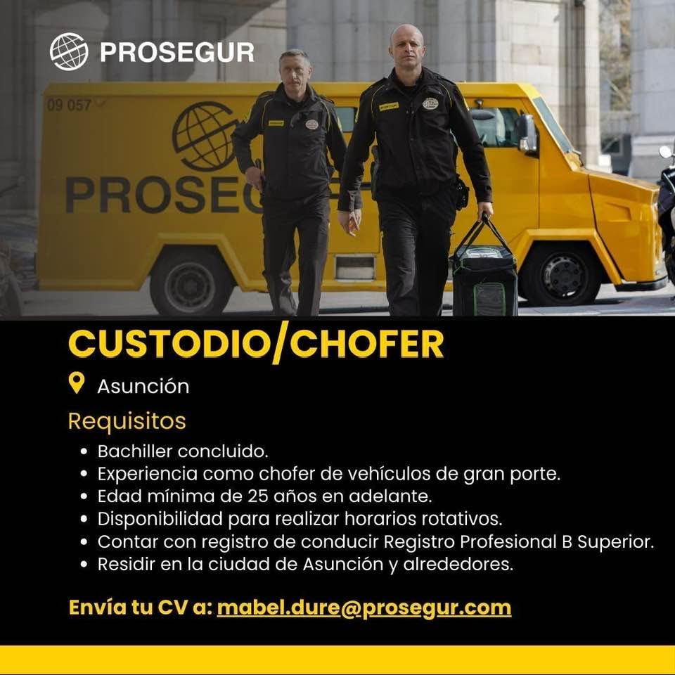Oferta laboral: Custodio
