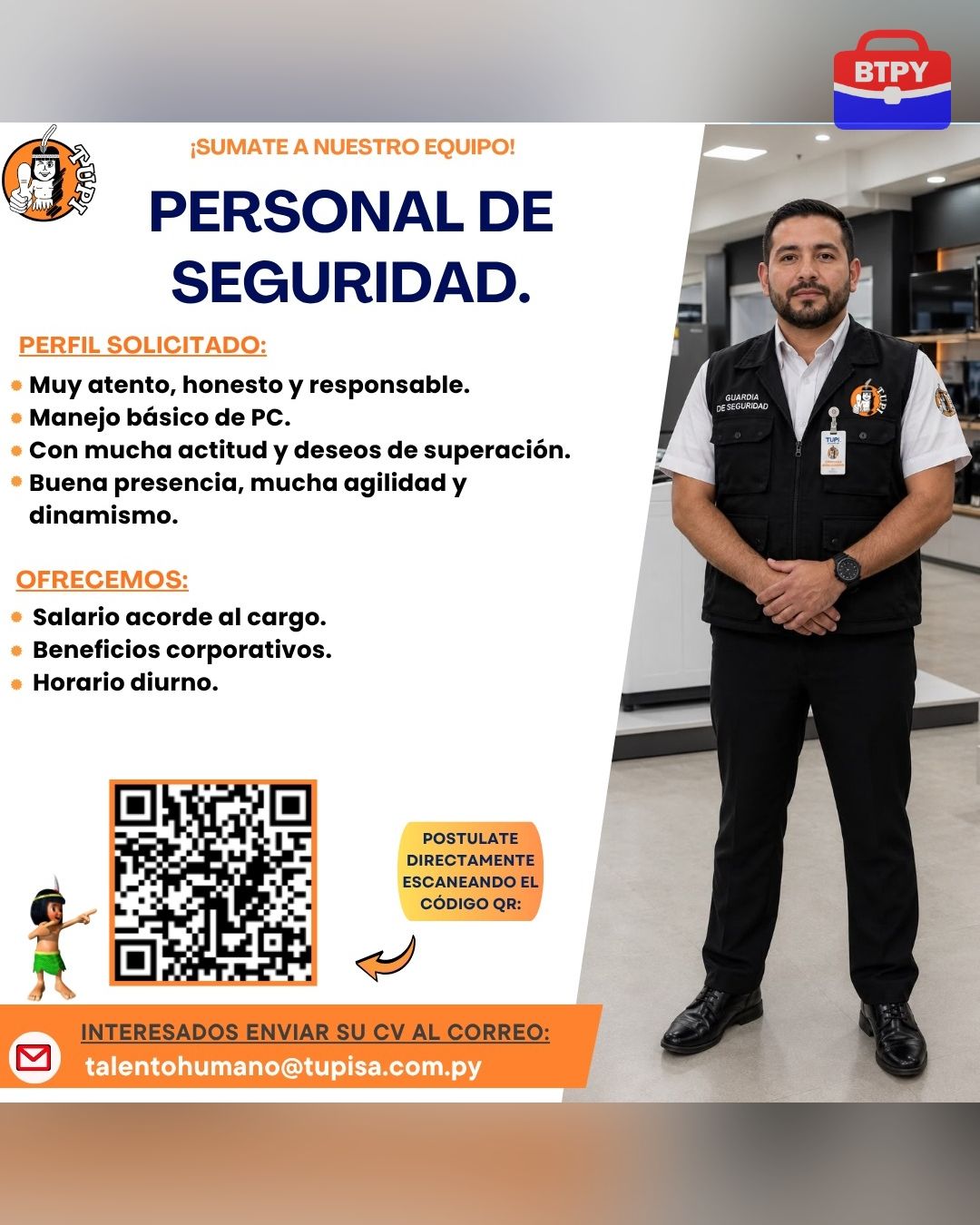 Oferta laboral: Personal De Seguridad