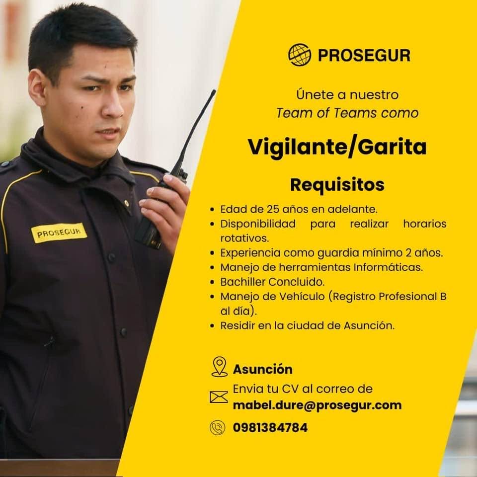 Oferta laboral: Vigilante