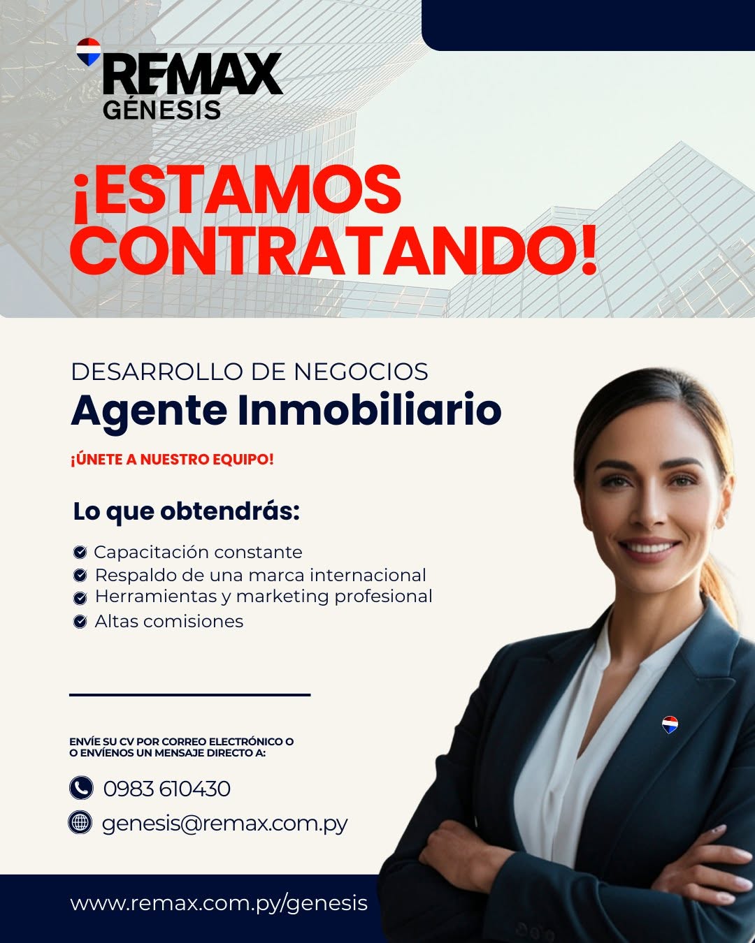 Oferta laboral: Agente De Inmobiliario — Remax