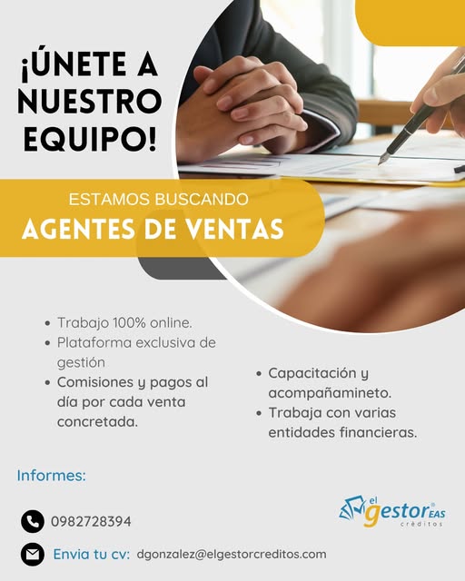 Oferta laboral: Agentes De Ventas — El Gestor