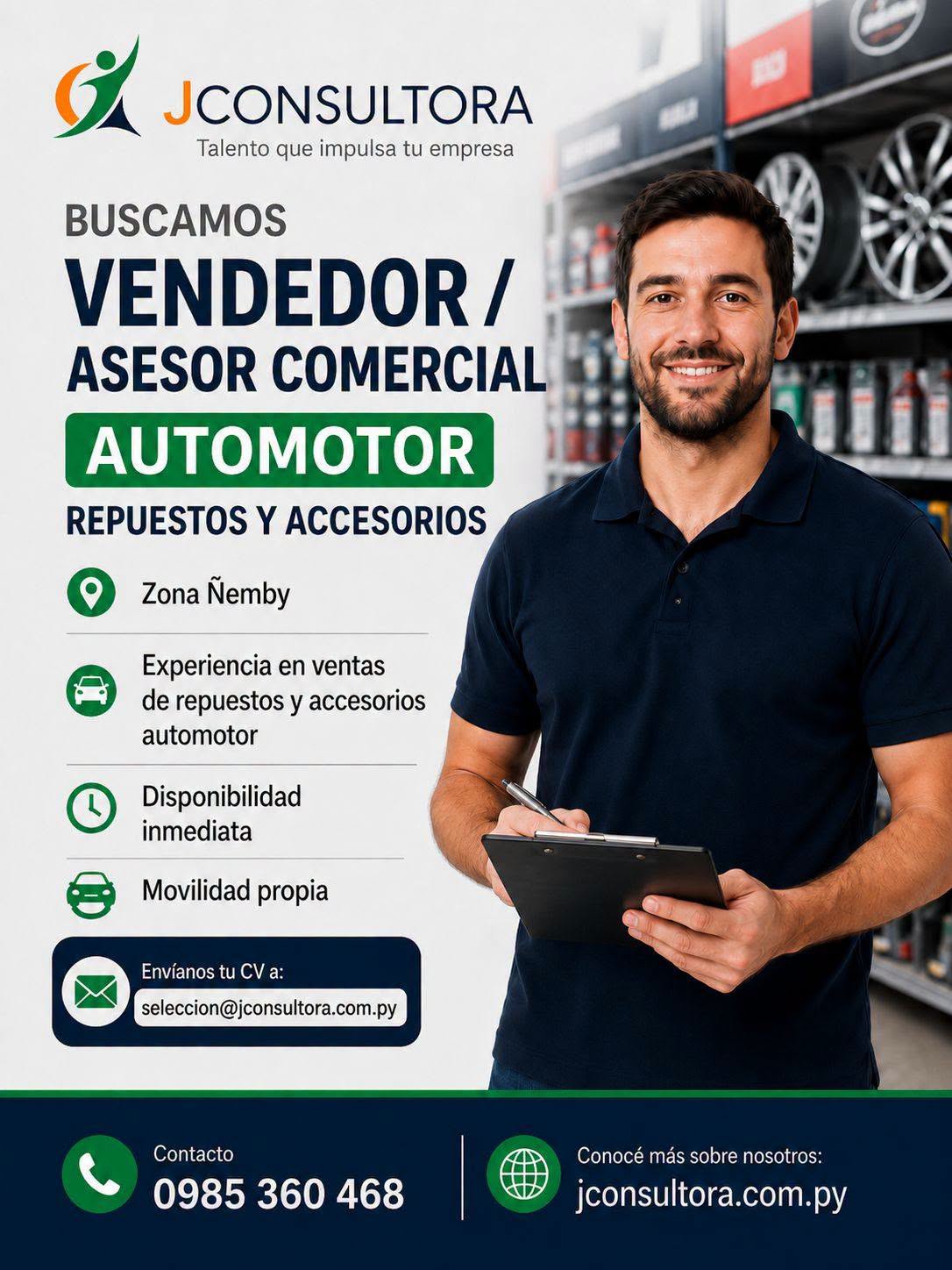 Oferta laboral: Asesor Comercial — Jconsultora
