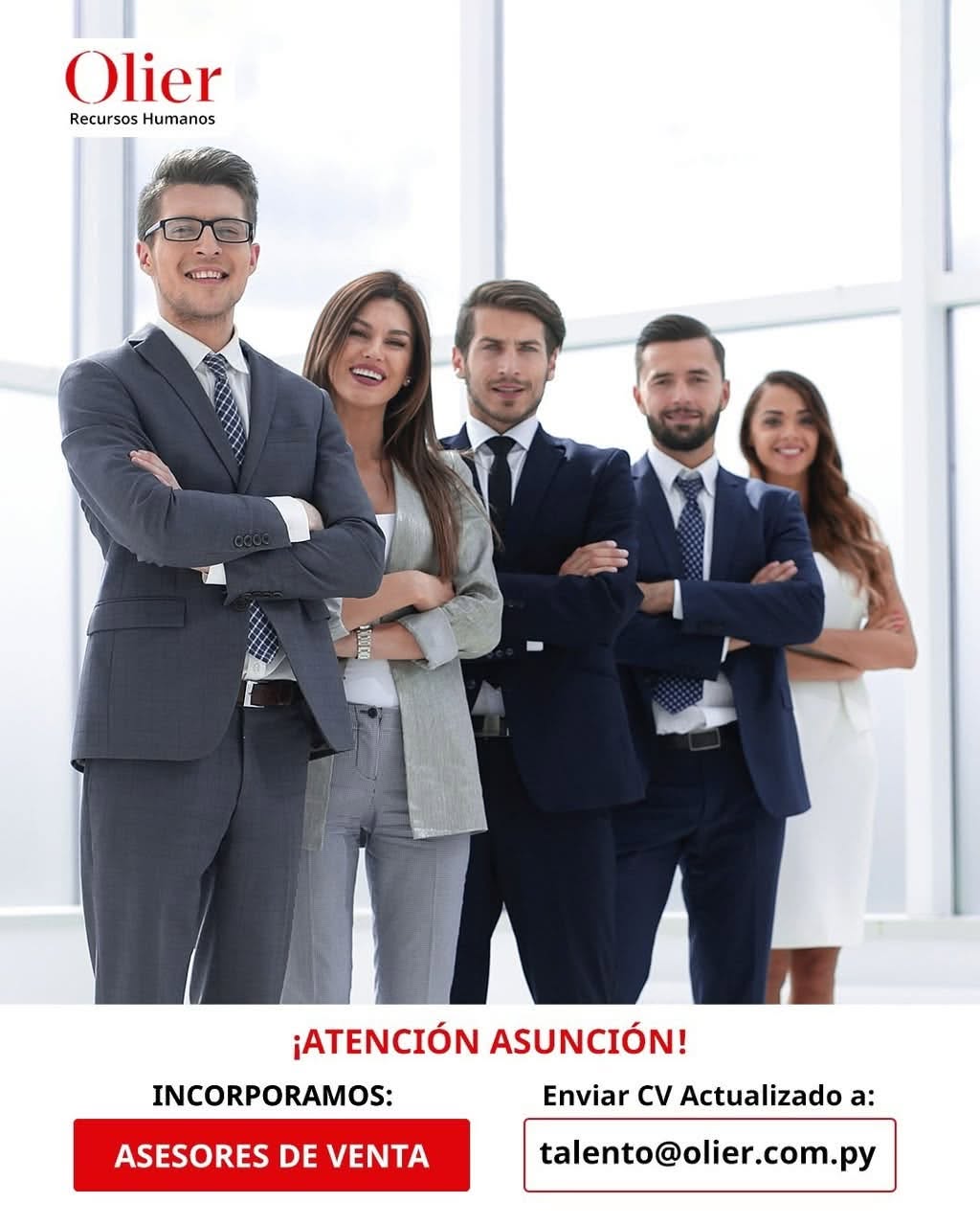 Oferta laboral: Asesores De Venta — Olier