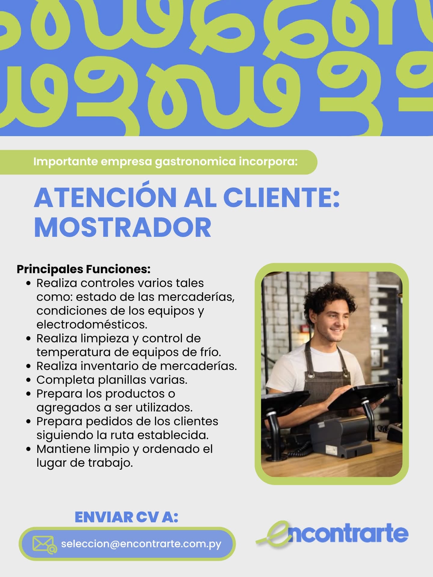 Oferta laboral: Atención Al Cliente — Encontrarte