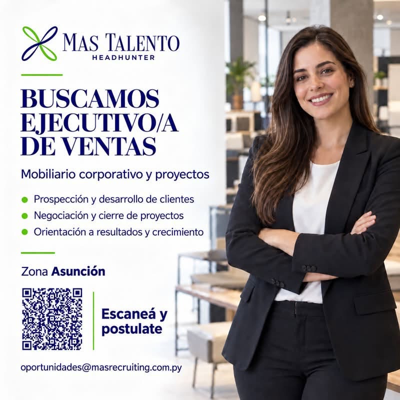Oferta laboral: Ejecutivo De Ventas — Mas Recruiting