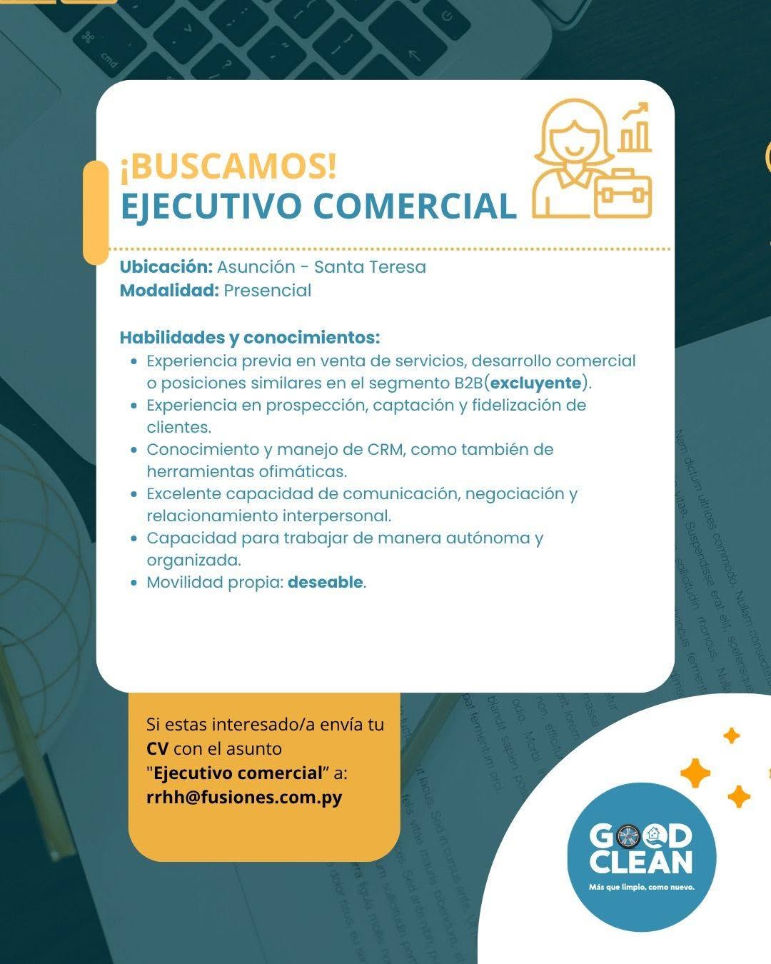 Oferta laboral: Ejecutivos Comerciales