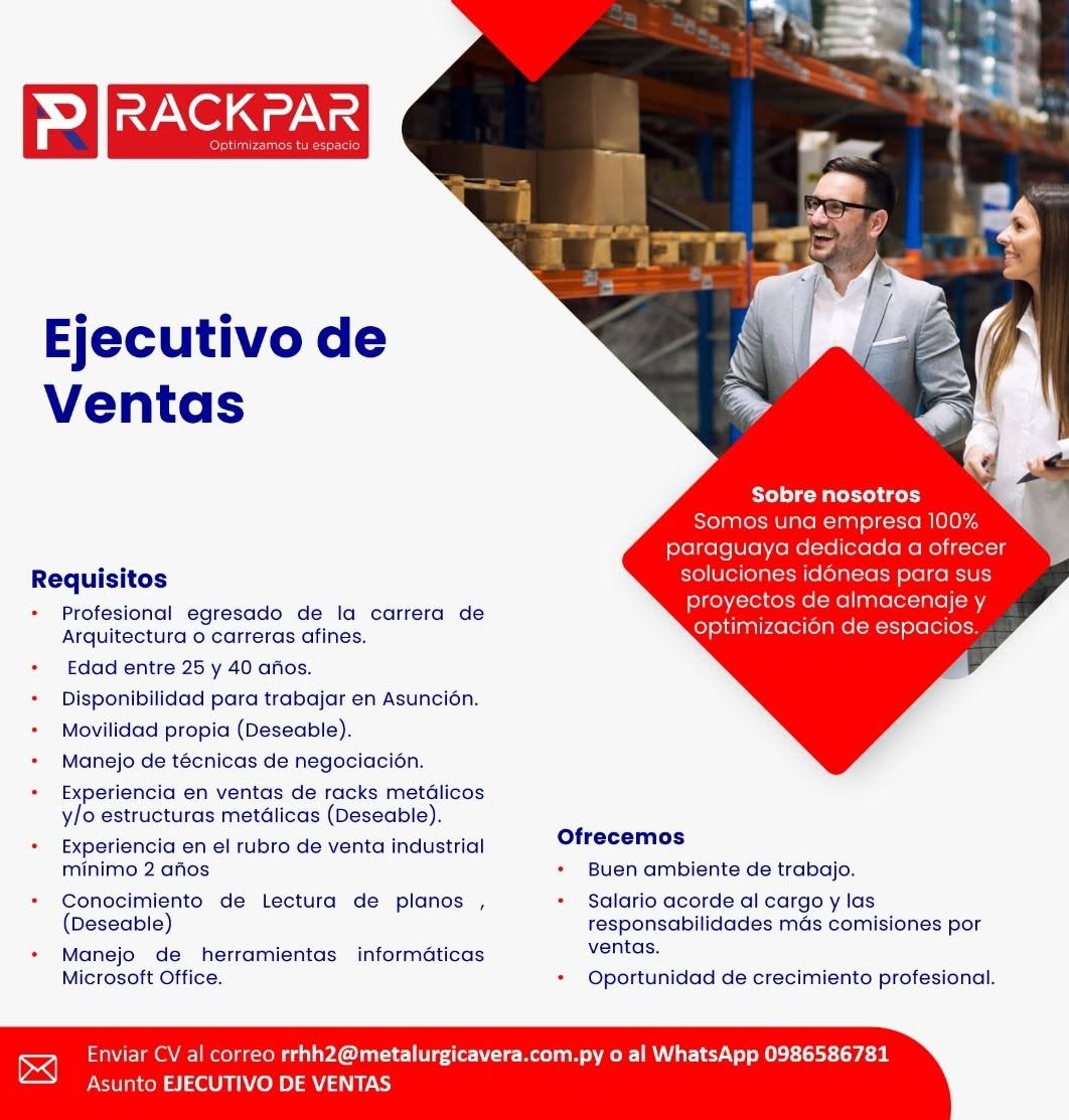 Oferta laboral: Ejecutivos De Ventas