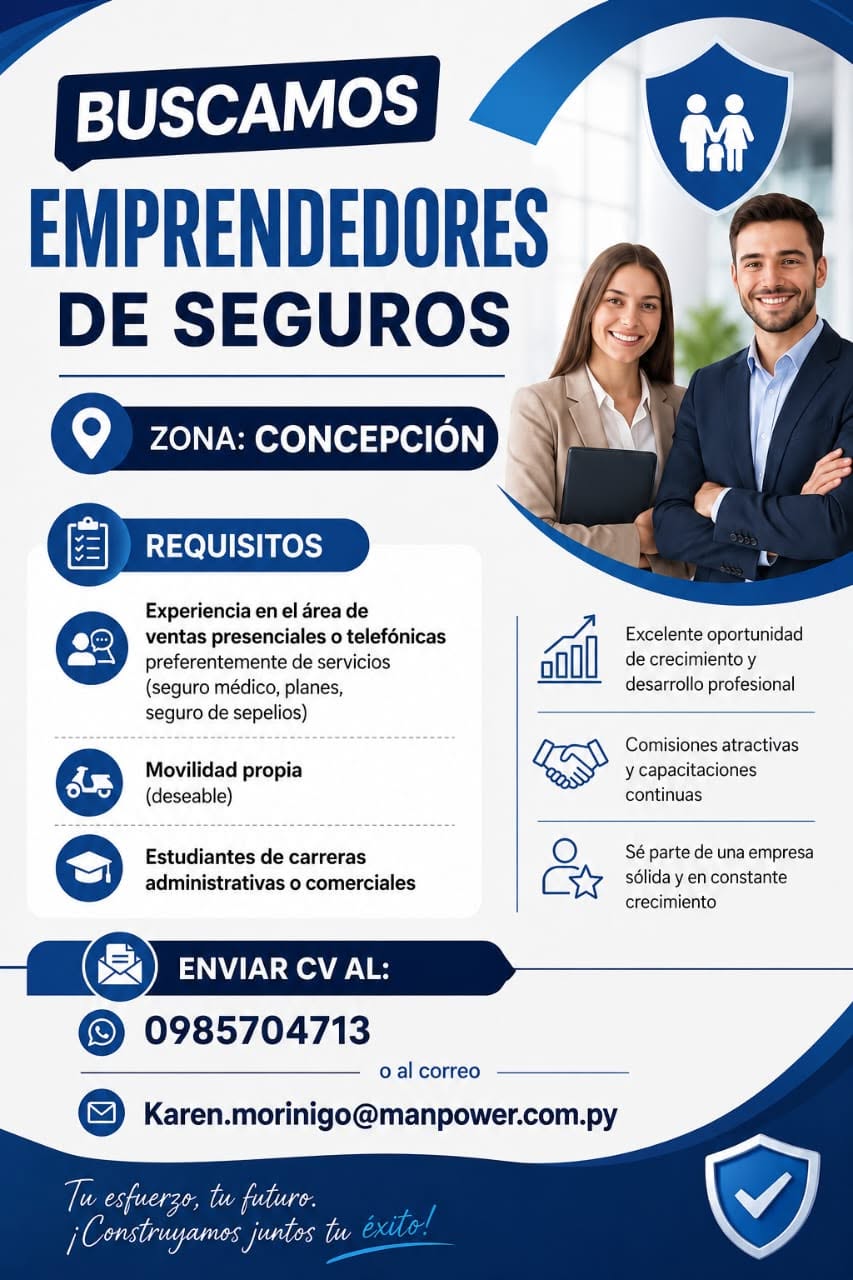 Oferta laboral: Emprendedores De Seguros — ManPower