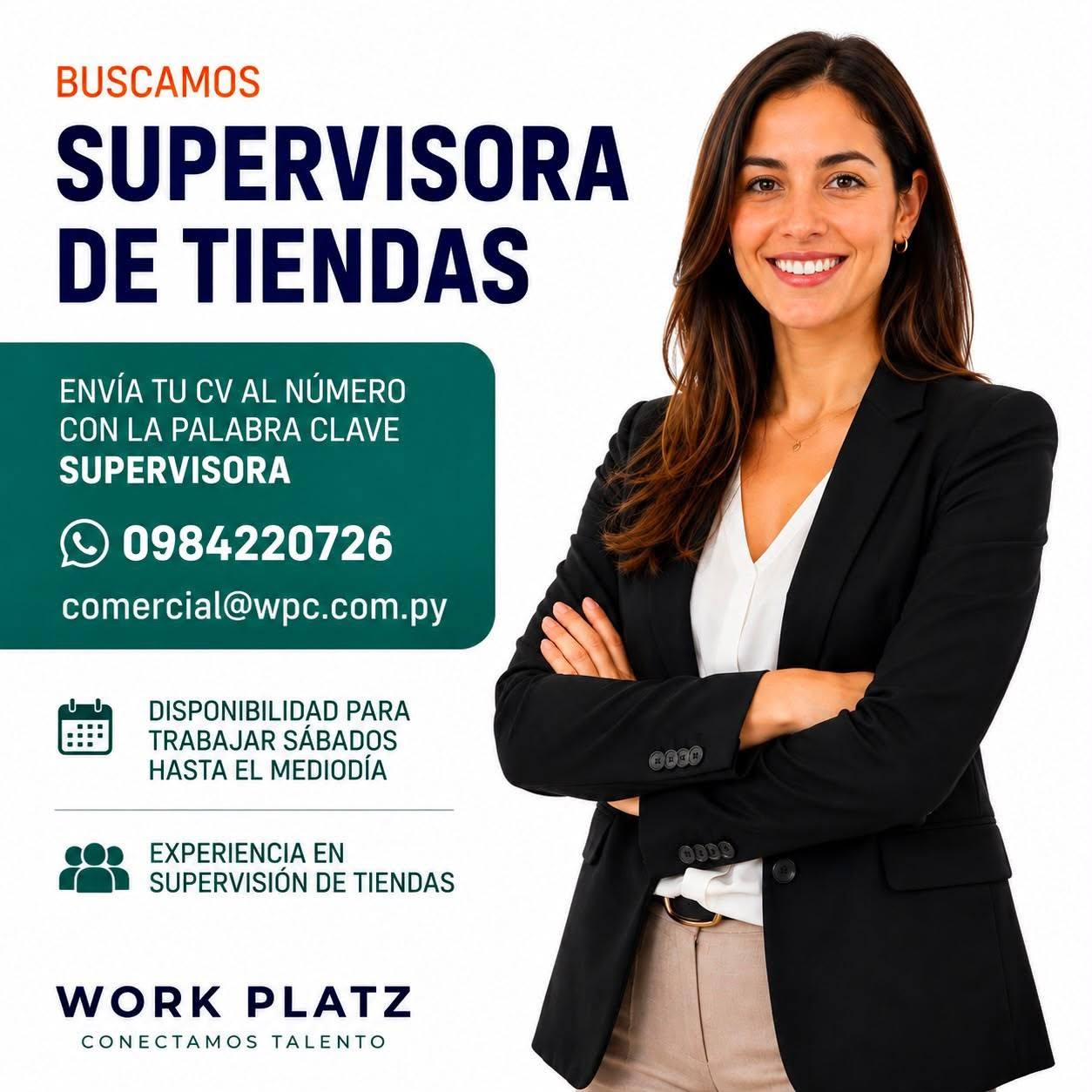 Oferta laboral: Supervisor De Tiendas — WPC