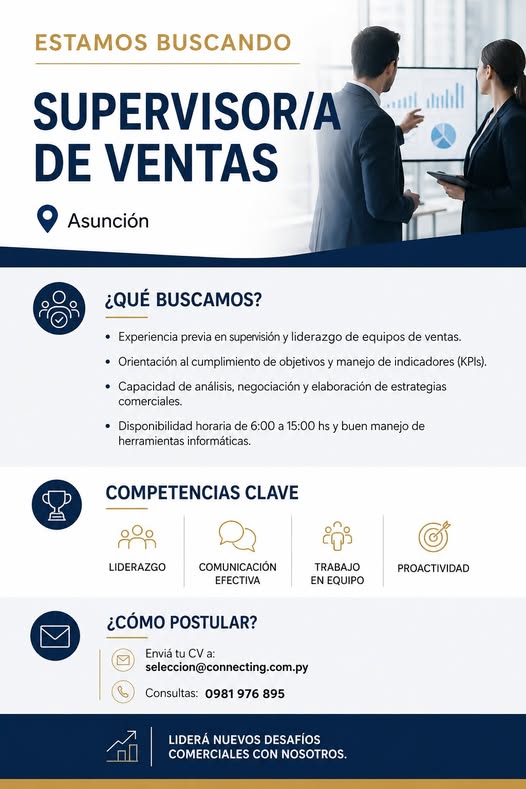 Oferta laboral: Supervisor De Ventas — Connecting
